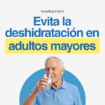 Evita la deshidratación en adultos mayores